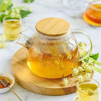 Glass Tea Pot with Bamboo Lid