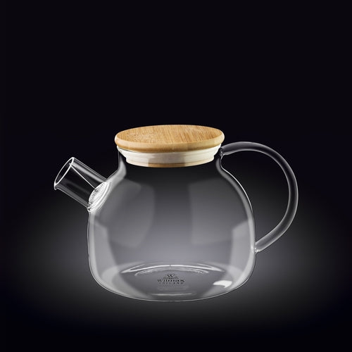 Glass Tea Pot with Bamboo Lid