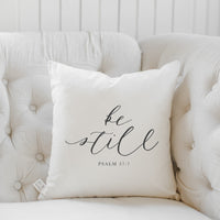 Be Still Verse Pillow