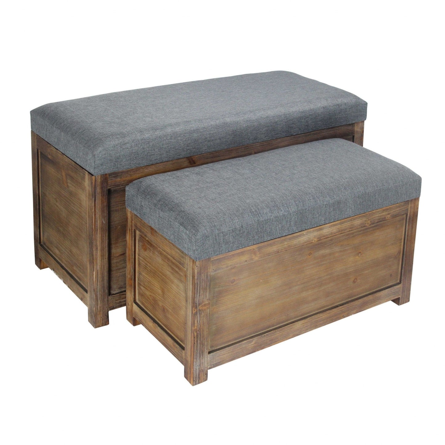 Simon Storage Benches, Set of 2