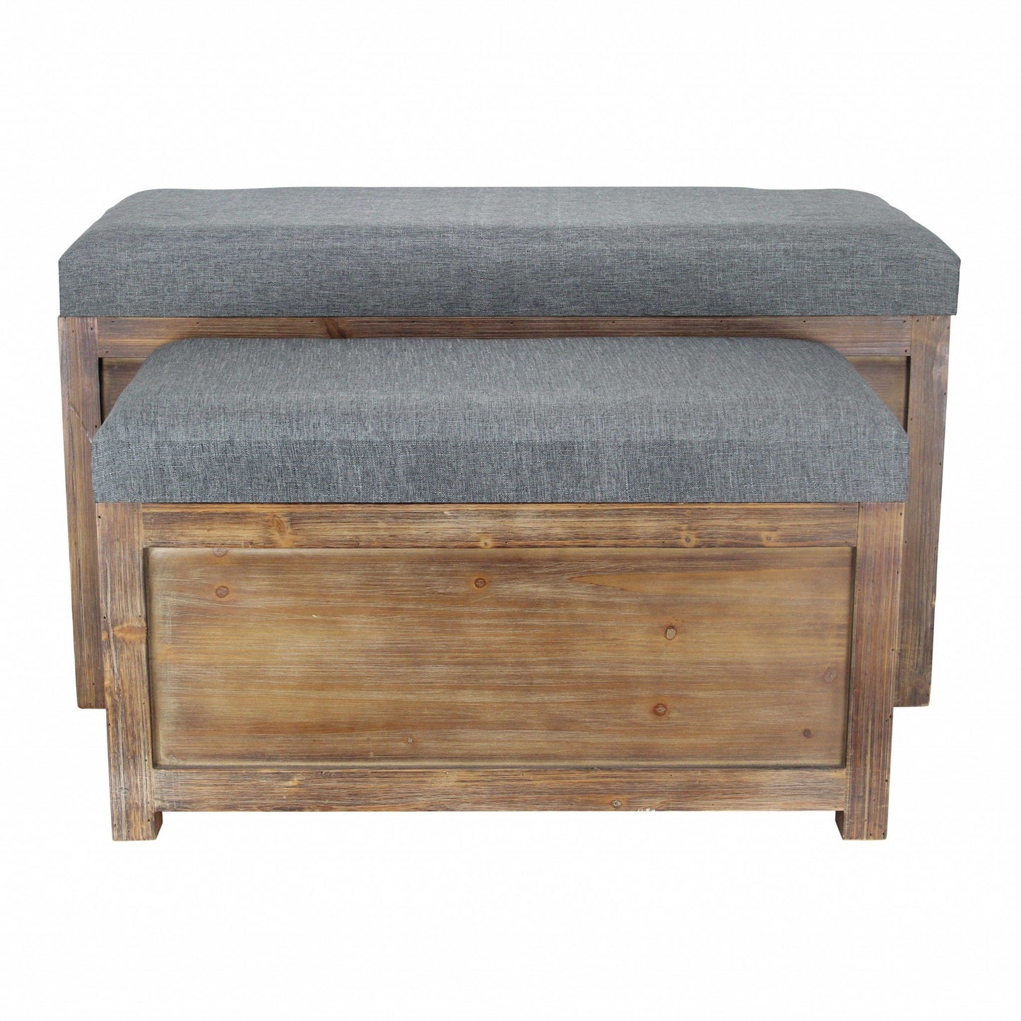 Simon Storage Benches, Set of 2