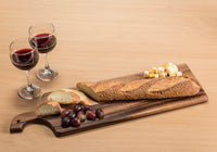 Acacia Wood Cheeseboard and Knife Set