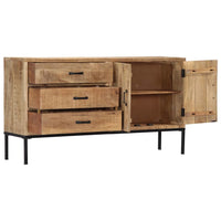 Solid Mango Wood 3 Drawer Sideboard