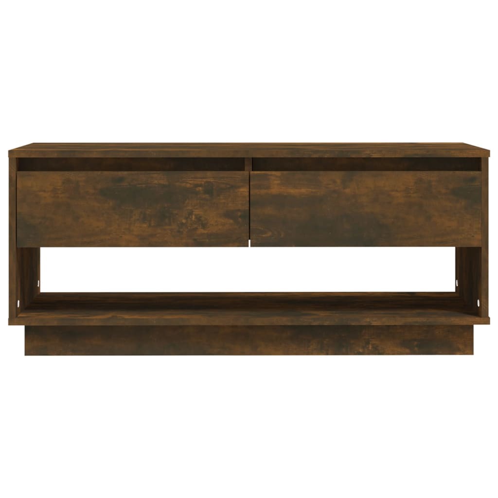 Arriba TV Cabinet in Smoked Oak Chipboard