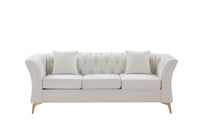 Serena Velvet Curved Sofa