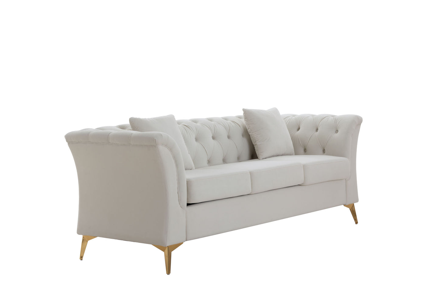 Serena Velvet Curved Sofa