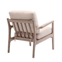 Tan Linen Arm Chair