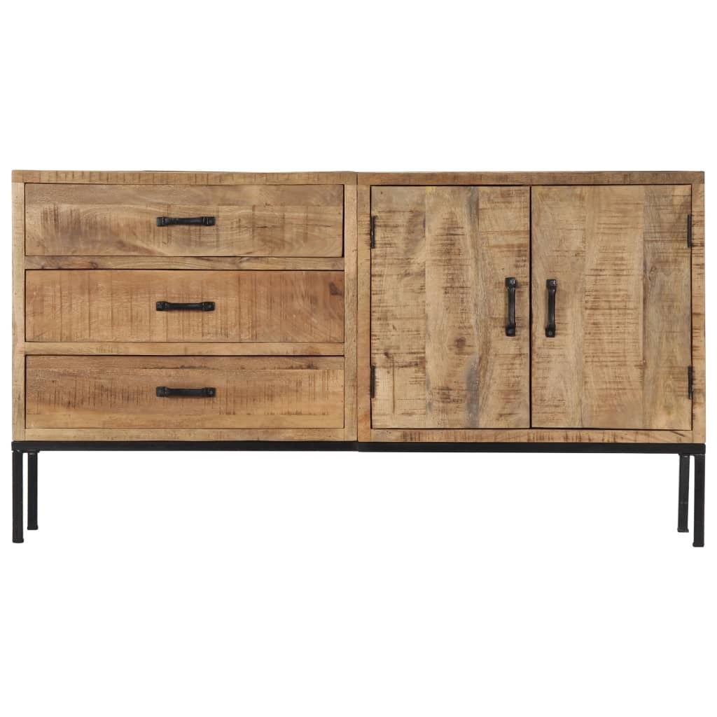 Solid Mango Wood 3 Drawer Sideboard