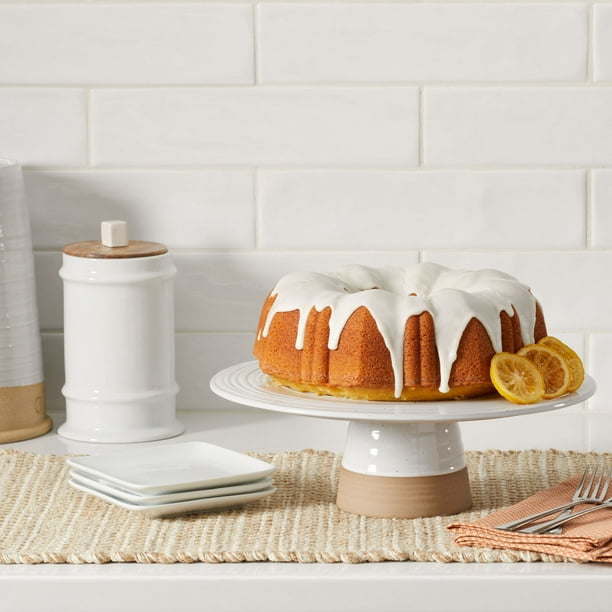 Abbott Exposed Clay Stoneware Pedestal Cake Stand