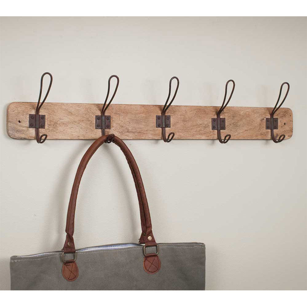 Wood Entryway Rack - Set of Two