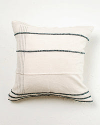 Ribbons Throw Pillow with insert - Navy Stripe