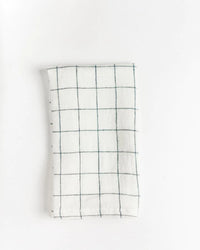 Stone Washed Linen Windowpane Napkins