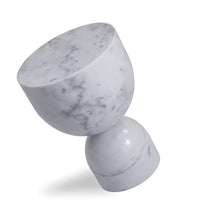 Pénélope Side Table in White Marble