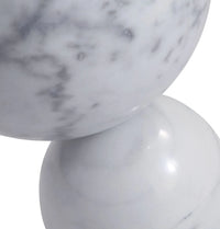 Pénélope Side Table in White Marble