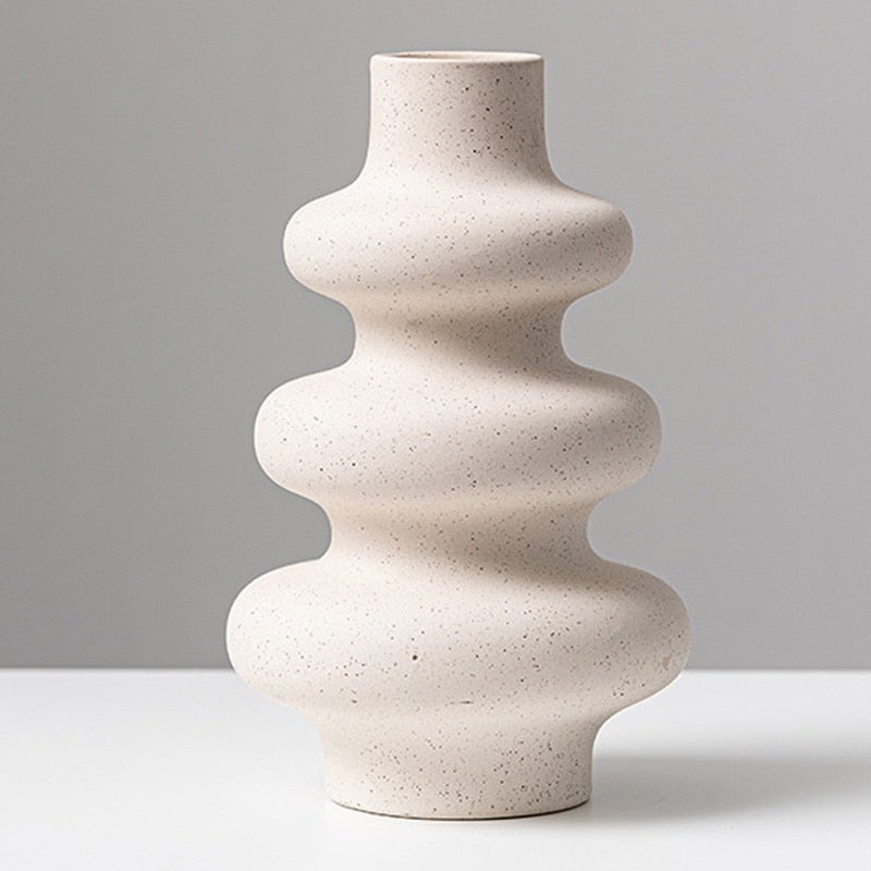 Ruffle Ceramic Vase - Manna Home